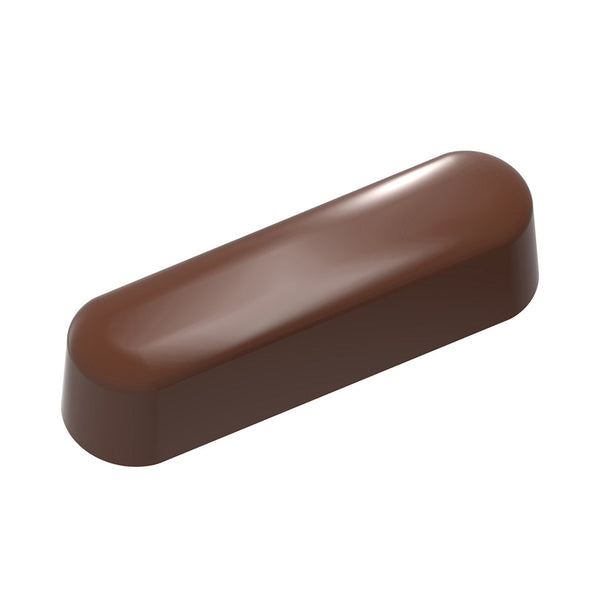 Chocolate World Praline Éclair Polycarbonate Chocolate Mold by Martin Diez – 1.93 x 0.55 x 0.47 in, 12 Cavities