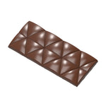 Chocolate World Tablet Convex Triangles Polycarbonate Chocolate Mold – 4.88 x 2.17 x 0.31 in, 4 Cavities