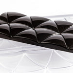 Chocolate World Tablet Convex Triangles Polycarbonate Chocolate Mold – 4.88 x 2.17 x 0.31 in, 4 Cavities