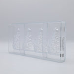 Chocolate World Christmas Tree Polycarbonate Chocolate Mold – 3.54 x 2.32 x 0.96 in, 4 Cavities