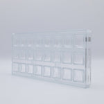 Chocolate World Square Sphere Facet Polycarbonate Chocolate Mold by Alexandre Bourdeaux – 1.18 x 1.18 x 0.79 in, 21 Cavities