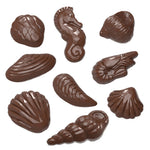 Chocolate World Diamonds of the Sea Polycarbonate Chocolate Mold – 22 Assorted Faceted Sea Creature Cavities