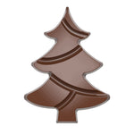 Chocolate World Tablet Christmas Tree 97mm Polycarbonate Chocolate Mold – 2.85 x 3.82 x 0.39 in, 4 Cavities