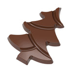 Chocolate World Tablet Christmas Tree 97mm Polycarbonate Chocolate Mold – 2.85 x 3.82 x 0.39 in, 4 Cavities