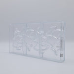 Chocolate World Tablet Christmas Tree 97mm Polycarbonate Chocolate Mold – 2.85 x 3.82 x 0.39 in, 4 Cavities