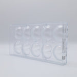 Chocolate World Puffy Heart Chocolate Bomb Polycarbonate Chocolate Mold by Nora Chokladskola – 1.71 x 1.95 x 0.71 in, 10 Cavities