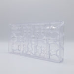 Chocolate World Chess Set (6 Figures) Polycarbonate Chocolate Mold – Assorted sizes, 12 Cavities