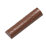 Chocolate World Semicircular Bar with Ice Shards Polycarbonate Chocolate Mold – 4.45 x 1.08 x 0.56 in, 7 Cavities