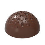 Chocolate World Lunar Terrain Hemisphere Polycarbonate Chocolate Mold by Nora Chokladskola – 1.26 in diameter x 0.67 in, 21 Cavities