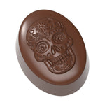 Chocolate World Día de los Muertos Polycarbonate Chocolate Mold – 1.38 x 1.02 x 0.59 in, 21 Cavities