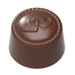 Chocolate World Praline Hearts Engagement Polycarbonate Chocolate Mold – 1.10 x 1.10 x 0.75 in, 21 Cavities