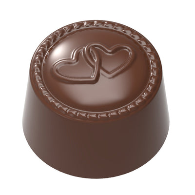 Chocolate World Praline Hearts Engagement Polycarbonate Chocolate Mold – 1.10 x 1.10 x 0.75 in, 21 Cavities