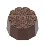 Chocolate World Oriental Decagon Polycarbonate Chocolate Mold – 1.26 x 1.26 x 0.47 in, 21 Cavities