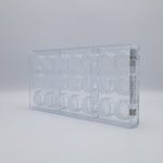 Chocolate World Oriental Decagon Polycarbonate Chocolate Mold – 1.26 x 1.26 x 0.47 in, 21 Cavities