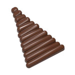 Chocolate World Tablet Christmas Tree Polycarbonate Chocolate Mold – 2.85 x 3.82 x 0.39 in, 4 Cavities