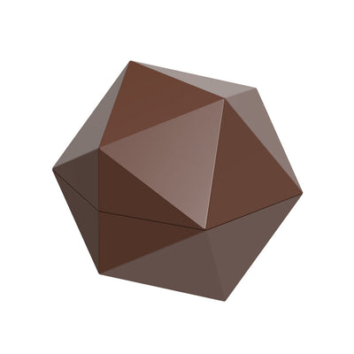 Chocolate World D20 Dice Polycarbonate Chocolate Mold by Stijn Vandenbouhede – 1.10 x 1.10 x 0.55 in, 24 Cavities