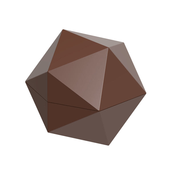 Chocolate World D20 Dice Polycarbonate Chocolate Mold by Stijn Vandenbouhede – 1.10 x 1.10 x 0.55 in, 24 Cavities