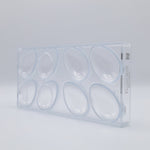 Chocolate World Egg Smooth 70mm Polycarbonate Chocolate Mold – 2.76 x 1.85 x 0.98 in, 8 Cavities