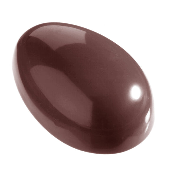 Chocolate World Egg Smooth 118mm Polycarbonate Chocolate Mold – 4.65 x 3.03 x 1.57 in, 3 Cavities
