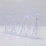 Chocolate World Egg Smooth 118mm Polycarbonate Chocolate Mold – 4.65 x 3.03 x 1.57 in, 3 Cavities