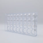 Chocolate World Half Sphere Ø27mm Polycarbonate Chocolate Mold – 1.06 in diameter x 0.53 in, 32 Cavities