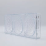 Chocolate World Egg Shell 118mm Polycarbonate Chocolate Mold – Double Mold, 3 Cavities