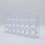 Chocolate World American Truffle (Small) Polycarbonate Chocolate Mold – 1.38 in diameter x 1.18 in, 21 Cavities