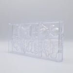 Chocolate World Dinosaur 5 Figures Polycarbonate Chocolate Mold – Recto/Verso Double Mold, 6 Complete 3D Figures