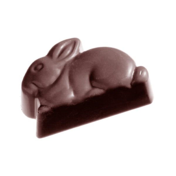 Chocolate World Rabbit Polycarbonate Chocolate Mold – ~1.97 x 3.15 x 0.98 in, 6 Cavities