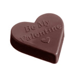 Chocolate World Heart Valentine Polycarbonate Chocolate Mold – 3.35 x 2.95 x 1.18 in, 4 Cavities