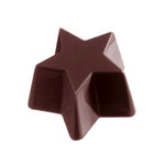 Chocolate World Star Bouche Polycarbonate Chocolate Mold – 1.77 x 1.77 x 0.98 in, 12 Cavities