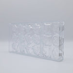 Chocolate World Christmas Garnish Caraque (6 Figures) Polycarbonate Chocolate Mold – ~1.38 x 1.38 x 0.20 in, 21 Cavities