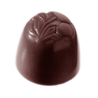 Chocolate World Cherry Polycarbonate Chocolate Mold – 1.18 in diameter x 0.87 in, 21 Cavities
