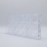 Chocolate World Caraque Hand Fan Polycarbonate Chocolate Mold – ~3.54 x 2.36 x 0.20 in, 6 Cavities