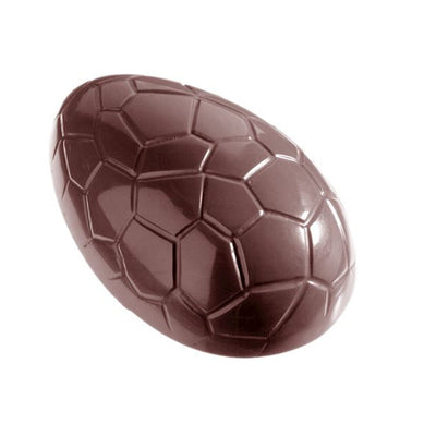 Chocolate World Egg Kroko (Crocodile Texture) 57mm Polycarbonate Chocolate Mold – 2.24 x 1.57 x 0.79 in, 8 Cavities