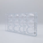 Chocolate World Egg Kroko (Crocodile Texture) 57mm Polycarbonate Chocolate Mold – 2.24 x 1.57 x 0.79 in, 8 Cavities