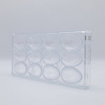 Chocolate World Egg Kroko (Crocodile Texture) 57mm Polycarbonate Chocolate Mold – 2.24 x 1.57 x 0.79 in, 8 Cavities