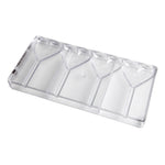 Chocolate World Lollipop Heart Polycarbonate Chocolate Mold – ~2.17 x 1.97 x 0.31 in, 6 Cavities