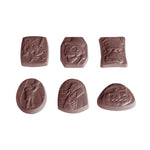 Chocolate World Halloween (6 Figures Assortment) Polycarbonate Chocolate Mold – ~1.38 x 1.38 x 0.39 in, 18 Cavities