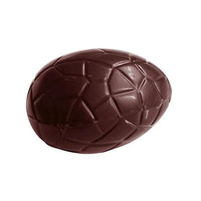 Chocolate World Egg Kroko (Crocodile Texture) 29mm Polycarbonate Chocolate Mold – 1.14 x 0.83 x 0.39 in, 24 Cavities