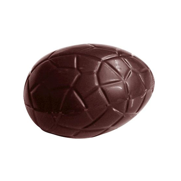 Chocolate World Egg Kroko (Crocodile Texture) 29mm Polycarbonate Chocolate Mold – 1.14 x 0.83 x 0.39 in, 24 Cavities