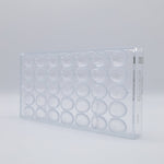 Chocolate World Egg Kroko (Crocodile Texture) 29mm Polycarbonate Chocolate Mold – 1.14 x 0.83 x 0.39 in, 24 Cavities