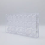 Chocolate World Classy Heart Polycarbonate Chocolate Mold – 1.18 x 0.98 x 0.59 in, 21 Cavities