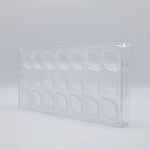 Chocolate World Classy Heart Polycarbonate Chocolate Mold – 1.18 x 0.98 x 0.59 in, 21 Cavities