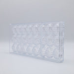 Chocolate World Halloween Pumpkin Polycarbonate Chocolate Mold – 1.18 x 1.18 x 0.71 in, 21 Cavities