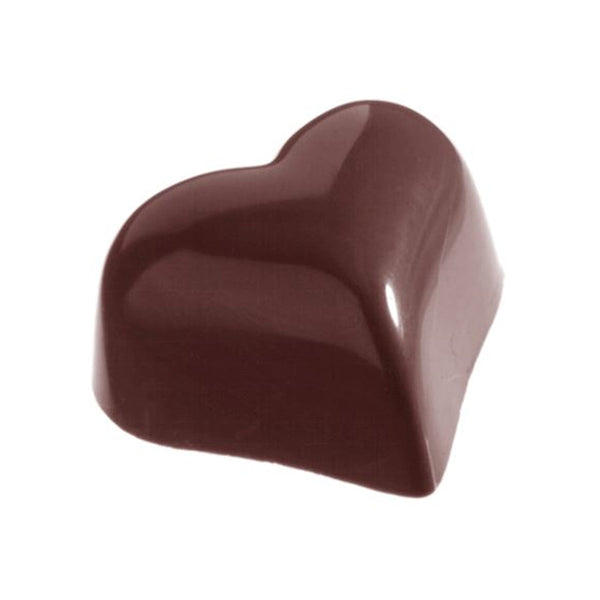 Chocolate World Small Puffy Heart 9g Polycarbonate Chocolate Mold – 1.22 x 1.06 x 0.67 in, 28 Cavities