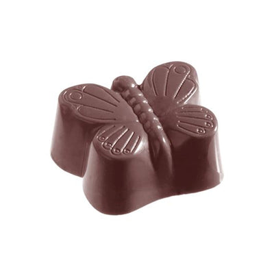 Chocolate World Butterfly (Small) Polycarbonate Chocolate Mold – ~1.38 x 0.98 x 0.31 in, 21 Cavities