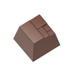 Chocolate World Modern Square Polycarbonate Chocolate Mold – 1.06 x 1.06 x 0.71 in, 24 Cavities