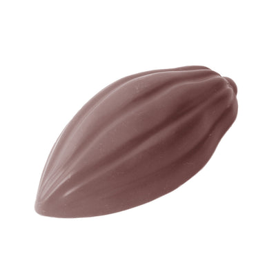 Chocolate World Cocoa Bean Polycarbonate Chocolate Mold – 1.38 x 0.79 x 0.59 in, 21 Cavities