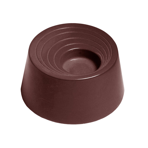Chocolate World Cylinder with Gravure Polycarbonate Chocolate Mold – 1.10 in diameter x 0.87 in, 21 Cavities